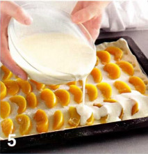 открытый пирог +с персиками.бисквитный пирог +с персиками